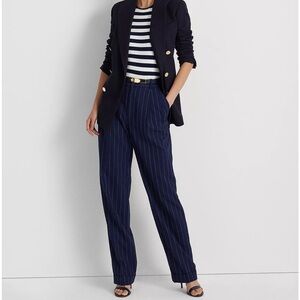 Ralph Lauren pinstripe twill straight pants